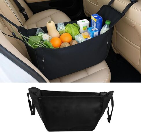 Car Seat Organizer, Oxford Cloth Backseat Car Storage Bag with Drawstrings, Large Capacity Passenger Seat Organizer, Hammock Foldable Hanging Travel Bag for Road Trip (1PC) in Saudi Arabia