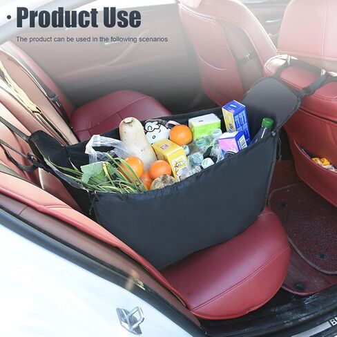 Car Seat Organizer, Oxford Cloth Backseat Car Storage Bag with Drawstrings, Large Capacity Passenger Seat Organizer, Hammock Foldable Hanging Travel Bag for Road Trip (1PC) in Saudi Arabia