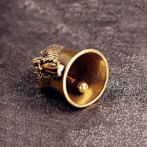 Brass Fashion Guardian Angel Wings Bell Motorcycle Bell Keychain Lucky Jewelry in Saudi Arabia
