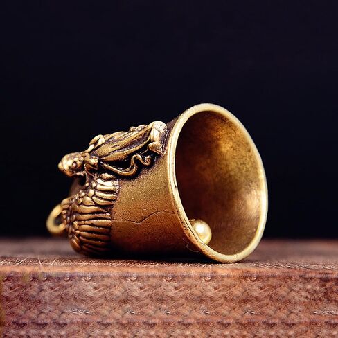 Brass Fashion Guardian Angel Wings Bell Motorcycle Bell Keychain Lucky Jewelry in Saudi Arabia