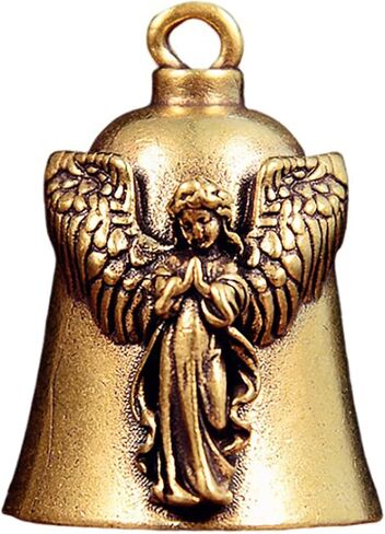Brass Fashion Guardian Angel Wings Bell Motorcycle Bell Keychain Lucky Jewelry in Saudi Arabia