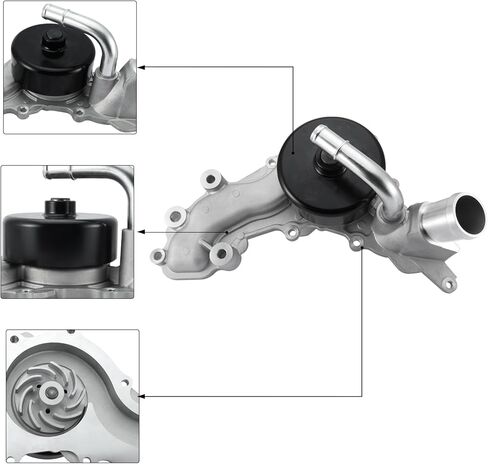 299667 297912 (3.0L V6-Gas Only) Water Pump For Maserati Ghibli 2014 2015 2016 2017,Quattroporte 2013 2014 2015 2016,Levante 2017+ 330424 in Saudi Arabia