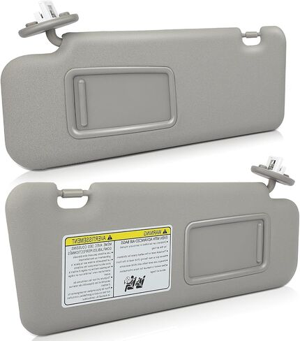 Left & Right Sides Sun Visor with Sunroof Fit for 2008 2009 2010 2011 2012 2013 for Toyota Highlander Gray Sunvisor Replace 74320-48500-B0,74320-0E050-B0,74320-0E051-B0,74310-48520-B0,74320-48490-B0 in Saudi Arabia