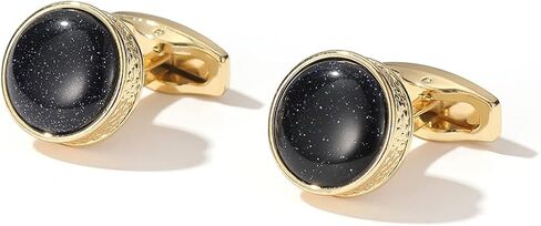 أساور أكمام مستديرة من العلامة التجارية Rockyu للرجال، أساور دائرية مرصعة بالنجوم، رجل نبيل، عمل، احتفال بالعمل، هدية عيد الأب، نمط أوروبي، إكسسوارات أزرار أكمام in Kuwait