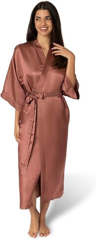 رداء تارا سارتوريا الحريري الفاخر للنساء، 27 أم، قابل للغسل، XS-4XL، Oprah Daily 2025 in Kuwait