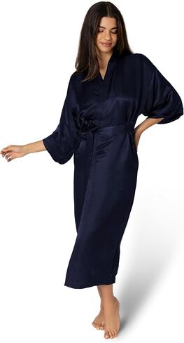 رداء تارا سارتوريا الحريري الفاخر للنساء، 27 أم، قابل للغسل، XS-4XL، Oprah Daily 2025 in Kuwait