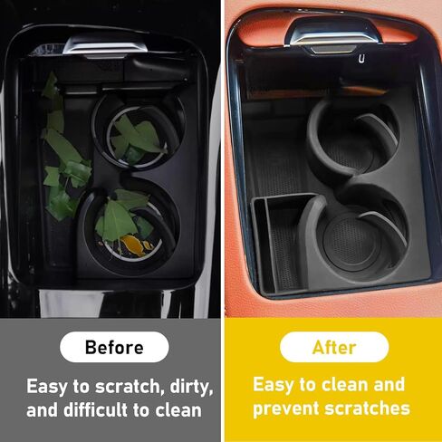 Compatible with 2023-2026 Mercedes Benz GLC 300 Cup Holder Insert,2023 2024 2025 2026 GLC 300 Center Console Cup Holder,2023 2024 2025 2026 Mercedes Benz GLC 300 Accessories (Black) in Saudi Arabia