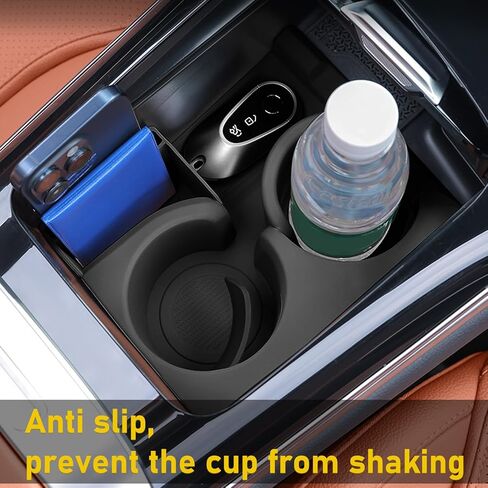 Compatible with 2023-2026 Mercedes Benz GLC 300 Cup Holder Insert,2023 2024 2025 2026 GLC 300 Center Console Cup Holder,2023 2024 2025 2026 Mercedes Benz GLC 300 Accessories (Black) in Saudi Arabia