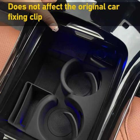 Compatible with 2023-2026 Mercedes Benz GLC 300 Cup Holder Insert,2023 2024 2025 2026 GLC 300 Center Console Cup Holder,2023 2024 2025 2026 Mercedes Benz GLC 300 Accessories (Black) in Saudi Arabia