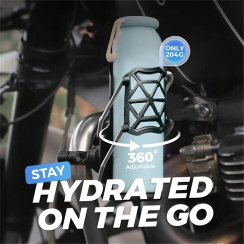 Adjustable Bike & Motorcycle Drink Holder – Rotating Handlebar Cup Mount for Bicycle, Scooter, ATV & Marine Use, Secure Grip Design (Black A) in Saudi Arabia