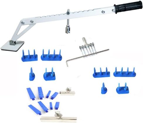 دنت سحب رافعة بار 6 مخلب هوك دنت مجتذب ساق واحدة رافع المحمولة دنت سحب بار سبائك الألومنيوم لإصلاح دنت السيارة (21) in Kuwait