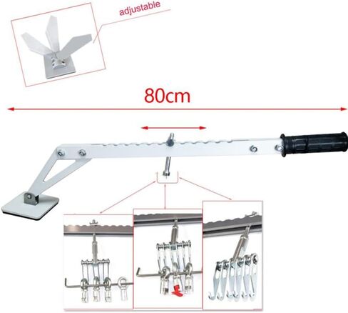 دنت سحب رافعة بار 6 مخلب هوك دنت مجتذب ساق واحدة رافع المحمولة دنت سحب بار سبائك الألومنيوم لإصلاح دنت السيارة (21) in Kuwait