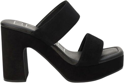 BEACH by Matisse Womens Gem Platform Block Casual Sandals Casual High Heel 3" & Up - Black in Saudi Arabia