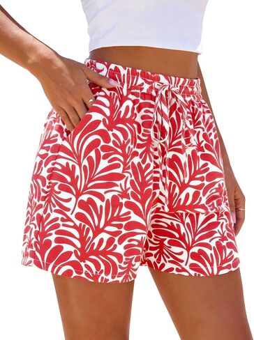 PRETTYGARDEN Elastic Waist Summer Shorts for Women Trendy 2026 Gingham Cute Pajama Bottoms Plaid Y2K Beach Vacation Clothes in Saudi Arabia