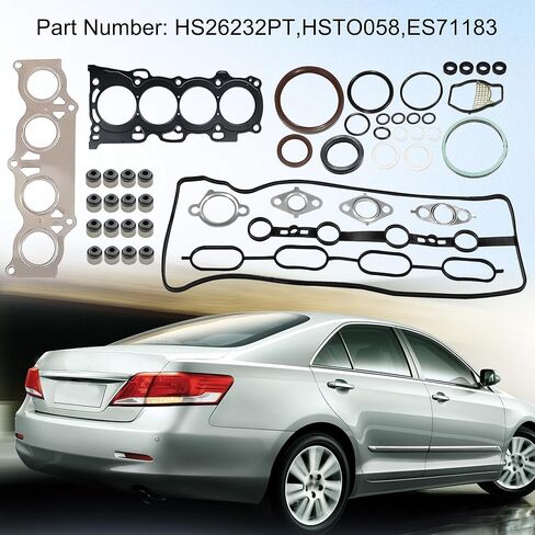HS26232PT Cylinder Engine Head Gasket Set Replacement kit for 2.4L 16v DOHC 2AZFE Fit for Toyota Camry Highlander RAV4 Scion TC for Lexus HS250H Solara Scion Replace HSTO058 ES71183 in Saudi Arabia