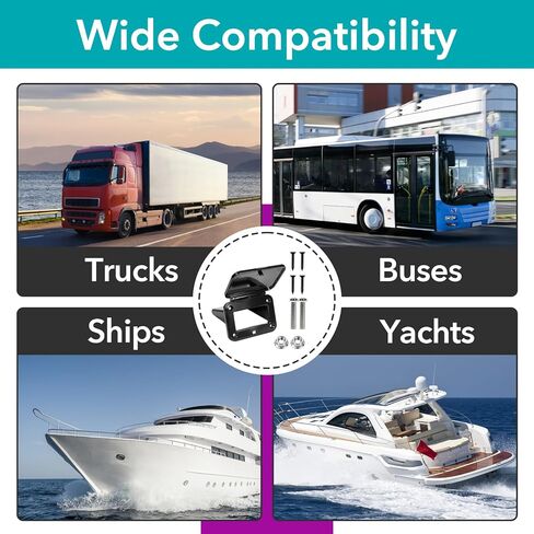 4 Sets 175A Plug Mounting Panel with Dust Cover, Flush Mount Recessed Plate Compatible with Anderson SB175 Series Connectors, Suitable for Campers, Trucks, Boats and Yachts in Kuwait