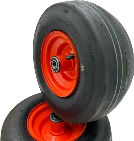 مجموعة من 2-11x4.00-5 مجموعة عجلات ناعمة - متوافقة مع Kubota ZG124E والمزيد in Kuwait