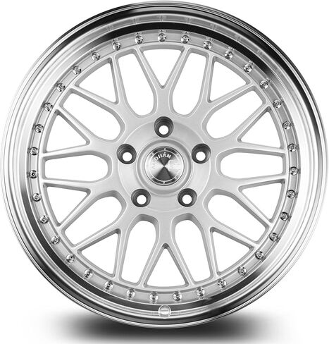 Aodhan AH02 Wheel : 19x8.5, 5x112 Bolt Pattern, 66.6mm Hub bore, 32mm Offset - Silver w/Machined Lip in Kuwait