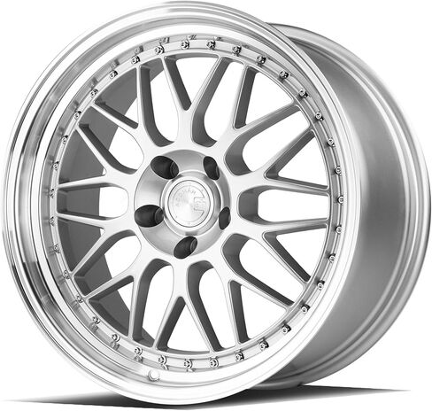 Aodhan AH02 Wheel : 19x8.5, 5x112 Bolt Pattern, 66.6mm Hub bore, 32mm Offset - Silver w/Machined Lip in Kuwait