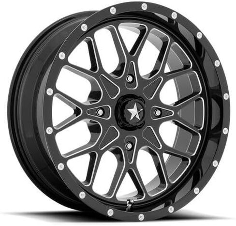 عجلات الطرق الوعرة من ام اس ايه MA45 15X7 4X137 G-BLK مطحنة 10 ملم - M45-05737M in Kuwait