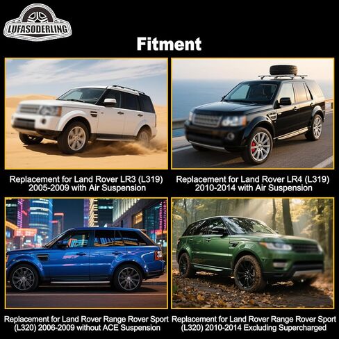 ممتص دعامة تعليق هوائي أمامي RNB501250 لسيارة Land Rover LR3 2005-2009 LR4 2010-2014 لصدمات الهواء لسيارة Range Rover Sport HSE 2006-2014 RNB501460 RNB501470 RNB501480 (قطعتان يسار ويمين) in Kuwait