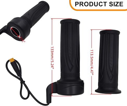 20X Ebike مجموعة قبضة خنق كاملة تويست، 22.2 مم مسرع تويست لليد اليمنى مع قابس 3 دبابيس مقاوم للماء | بديل عالمي 12 فولت - 72 فولت للدراجة الإلكترونية، والسكوتر، وMTB، والدراجة القابلة للطي in Kuwait