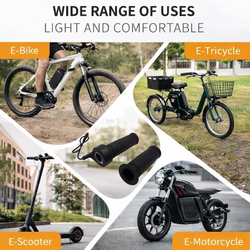 20X Ebike مجموعة قبضة خنق كاملة تويست، 22.2 مم مسرع تويست لليد اليمنى مع قابس 3 دبابيس مقاوم للماء | بديل عالمي 12 فولت - 72 فولت للدراجة الإلكترونية، والسكوتر، وMTB، والدراجة القابلة للطي in Kuwait