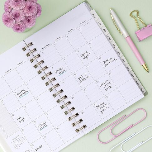 Blue Sky The Everygirl 2026-2027 Weekly and Monthly Academic Year Planner Calendar, July 2026 - June 2027, 5" x 8", Flexible Cover, Wirebound, Laminated Tabs, Storage Pocket, Includes Stickers, Marisa in Saudi Arabia