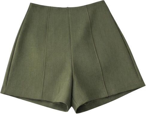 SHENHE Women's High Waisted Shorts Dressy Casual Zipper Back Office Work Shorts in Saudi Arabia