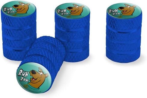 Scooby-Doo Ruh Roh Tire Rim Wheel Aluminum Valve Stem Caps in Saudi Arabia