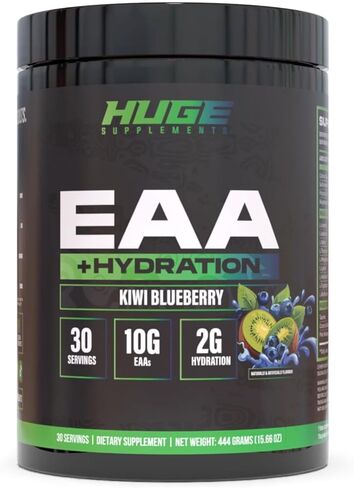 Huge EAA Supplement, Highest Dosed Essential Amino Acids Powder, 12.85g EAAs & 8g BCAAs Per Serving, Maximize Muscle Growth, Recovery & Performance (Bomb Popsicle, 17.73 Oz.) in Kuwait