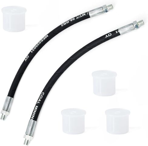 خرطوم أسطواني الرفع HYD01695 متوافق مع محراث الثلج الرئيسي، خرطوم هيدروليكي علوي سفلي للرفع 1/4 بوصة × 15-1/2 بوصة قطعتان in Kuwait