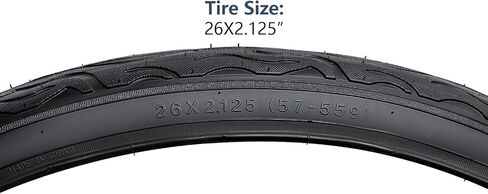 YUNSCM 2-PCS 26" إطارات الدراجة 26 x 2.125/57-559 و26" أنابيب الدراجة صمام شريدر متوافق مع 26x1.95 26x2.10 26x2.125 26x2.15 إطارات وأنابيب الدراجة (P-1074) in Saudi Arabia