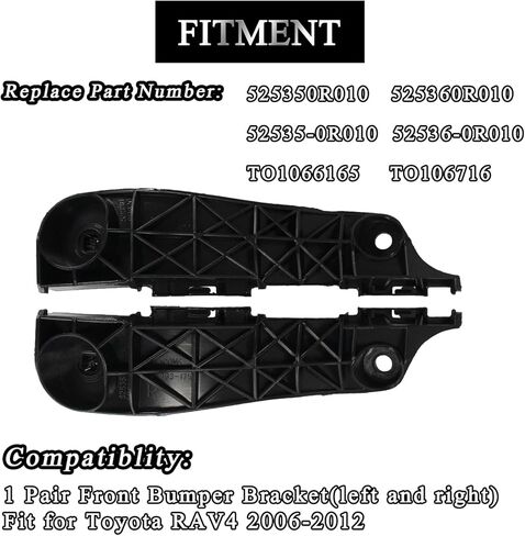 دعامة المصد الأمامي مناسبة لتويوتا RAV4 2006-2012 الجانب الأيسر والأيمن دعم التجنيب 525350R010 525360R010 TO1066165 TO1067165 1 زوج in Kuwait