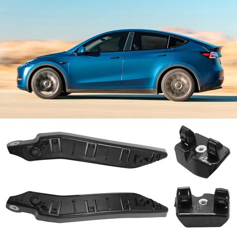 Jaronx Compatible with Tesla Model Y Front Bumper Bracket 2020-2024, 4PCS Left & Right Front Bumper Fender Retainers Bracket for Tesla Model Y 1493770-00-B, 1493771-00-B, 1493773-00-B, 1493772-00-B in Saudi Arabia