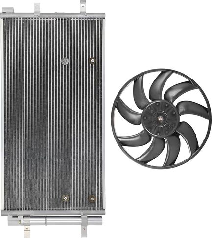 Cooling Fan Assembly Compatible with 2008-2010 for Audi for A5 Quattro 3.2L 2011-2017 for Q5 2.0L,Radiator Fan Direct Fit Replacement for Engine Cooling Fan & Engine A/C Condenser in Saudi Arabia