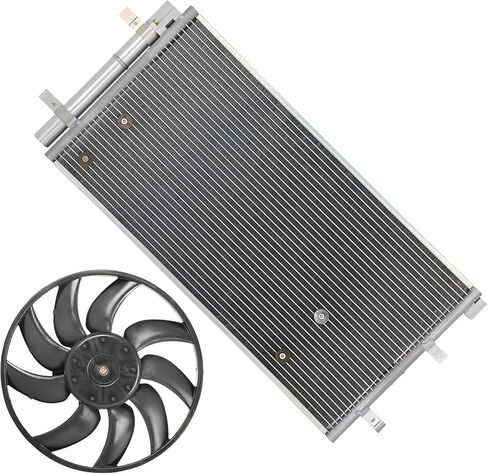 Cooling Fan Assembly Compatible with 2008-2010 for Audi for A5 Quattro 3.2L 2011-2017 for Q5 2.0L,Radiator Fan Direct Fit Replacement for Engine Cooling Fan & Engine A/C Condenser in Saudi Arabia