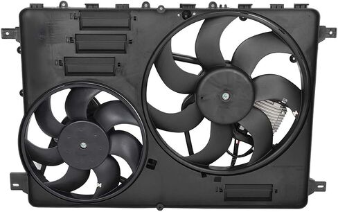 Cooling Fan Assembly Compatible with 2015-2016 for Volvo for V60 3.0L 2010-2016 for Volvo for XC60 3.0L, Black Radiator Fan Direct Fit Replacement for Engine Cooling Fan in Saudi Arabia