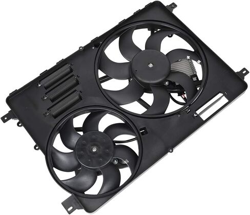 Cooling Fan Assembly Compatible with 2015-2016 for Volvo for V60 3.0L 2010-2016 for Volvo for XC60 3.0L, Black Radiator Fan Direct Fit Replacement for Engine Cooling Fan in Saudi Arabia