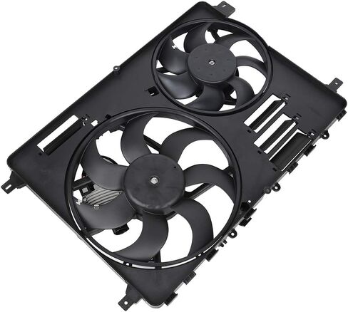 Cooling Fan Assembly Compatible with 2015-2016 for Volvo for V60 3.0L 2010-2016 for Volvo for XC60 3.0L, Black Radiator Fan Direct Fit Replacement for Engine Cooling Fan in Saudi Arabia