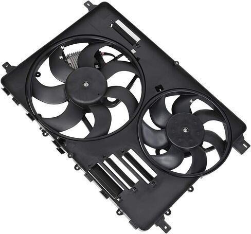 Cooling Fan Assembly Compatible with 2015-2016 for Volvo for V60 3.0L 2010-2016 for Volvo for XC60 3.0L, Black Radiator Fan Direct Fit Replacement for Engine Cooling Fan in Saudi Arabia