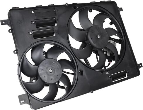 Cooling Fan Assembly Compatible with 2015-2016 for Volvo for V60 3.0L 2010-2016 for Volvo for XC60 3.0L, Black Radiator Fan Direct Fit Replacement for Engine Cooling Fan in Saudi Arabia