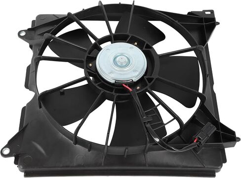 Radiator Cooling Fan Assembly Compatible with 2013-2017 for Honda for Accord 3.5L 2013-2017 for Honda for Accord 2.4L, Black Radiator Fan Direct Fit Replacement for Engine Cooling Fan in Saudi Arabia