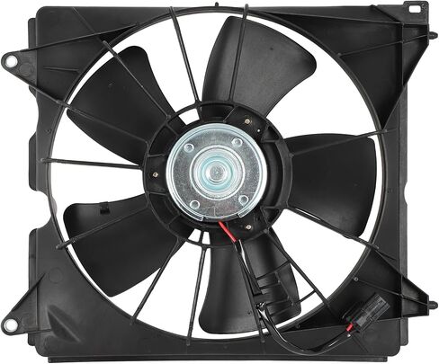 Radiator Cooling Fan Assembly Compatible with 2013-2017 for Honda for Accord 3.5L 2013-2017 for Honda for Accord 2.4L, Black Radiator Fan Direct Fit Replacement for Engine Cooling Fan in Saudi Arabia