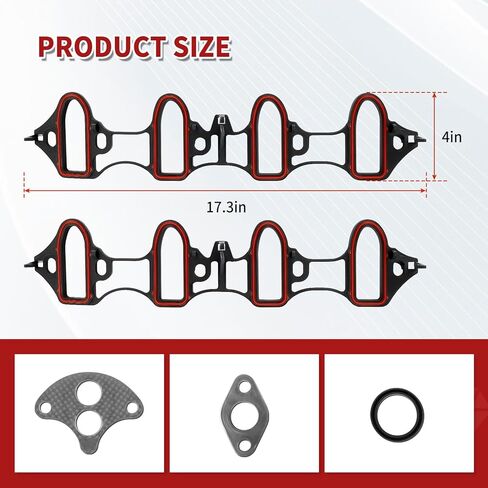مجموعة حشية مشعب السحب MS96587، متوافقة مع محرك Che-vrolet SIL-verado Ava-lanche Express Bui-ck Yu-kon GMC Sa-ab 4.8L 5.3L 6.0L 6.2L V8، استبدال 89060413 89017589 2 Pack in Kuwait