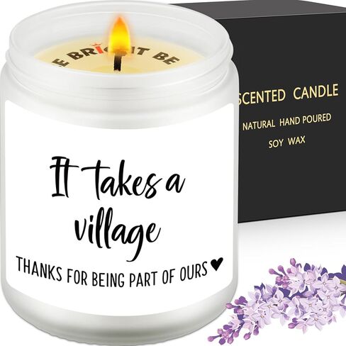 هدايا شكر، شمعة تقدير - إنها تأخذ قرية، شكرًا لكونك جزءًا من منتجاتنا، هدية فريدة للمربيات والمعلمين والمربيات والمدربين والأصدقاء وزملاء العمل والرؤساء، هدية للأجداد in Kuwait