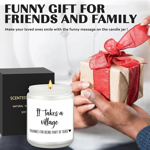 هدايا شكر، شمعة تقدير - إنها تأخذ قرية، شكرًا لكونك جزءًا من منتجاتنا، هدية فريدة للمربيات والمعلمين والمربيات والمدربين والأصدقاء وزملاء العمل والرؤساء، هدية للأجداد in Kuwait