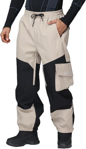 Womens Ski Pants Mens Waterproof Insulated Baggy Snow Pants Loose Cargo Pants Snowboard Pants Winter Outdoor in Saudi Arabia