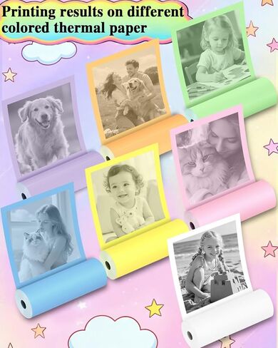 20 Rolls Instant Camera Refill Print Paper, HD Kidizoom Print Camera Paper Refill for Most Kids Instant Camera BPA Free (0.98" x 2.24") in Saudi Arabia