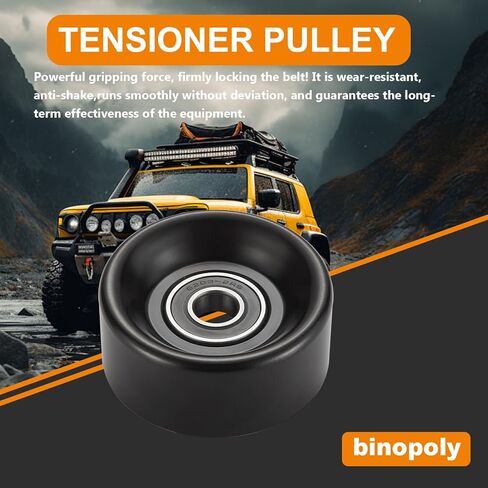 Binopoly 38022 حزام الموتر/بكرة المهمل لـ 1987-2004 Ford Mustang/Bronco/E Series Van/Excursion/Expedition/Lobo/E450/F450/F550 Lincoln Navigator OE#89048 419-605 E7TZ6B209H F65Z8678AA in Saudi Arabia